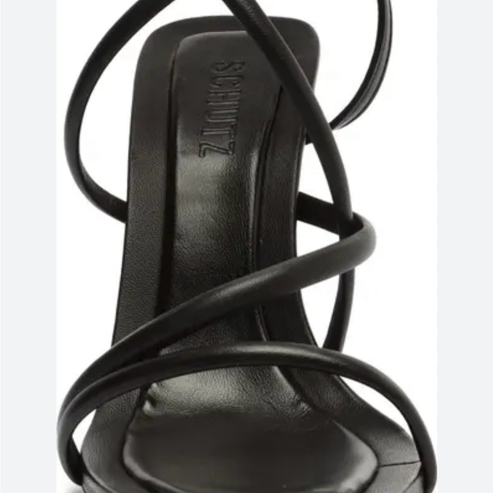 SCHUTZ Black Strappy Heels